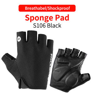 ROCKBROS Summer Cycling Bike Gloves Summer Half Finger Shockproof Breathable MTB Mountain Bicycle Sports Gloves Men Women Cycling Equipment