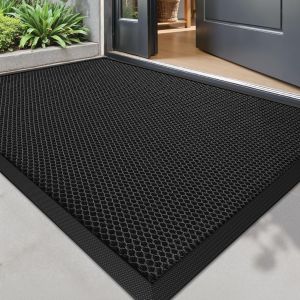 Non-Slip Elastic Mesh Door Mat Durable Floor Mat for Entryway Porch Doorway Home Office Hotel Store Shopping Mall Indoor Outdoor Entrance