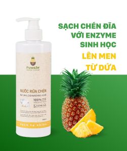 Nước Rửa Chén Bát Fuwa3e Hữu Cơ Enzyme Sinh Học Organic100ml- 500ml- An Toàn Cho Bé Bảo Vệ Da Tay