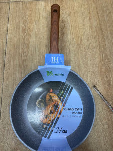 Chảo Cạn Vân Đá Đáy Từ Ecoramic Size 24cm