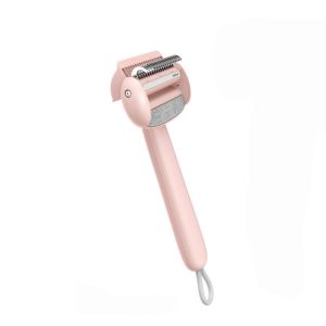 ER52858 Flip-Top Pet Knot Untangling Comb Hanging Hair Removal Dogs Dematting Comb Pet Supplies Comfort Grip Pet Hair Removal for Long Haired Pets