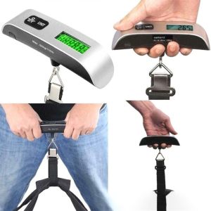 Travel Scale Layar LCD Digital Skala Portabel Luggage Weight Scale 50kg