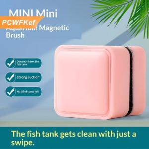 【PCWFKef】 Mini Vuông Từ Bàn Chải Hồ Cá Thủy Tinh Sạch Hơn Chống Xước Thủy Tinh Sạch Hơn Từ Bàn Chải Cho Hồ Cá Nhỏ Bể Cá