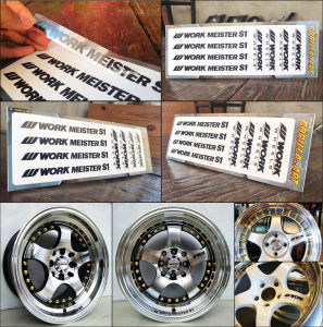 สติ๊กเกอร์ติดล้อ W WORK MEISTER S1 WWORK Sticker Wheel WORK MEISTER S1