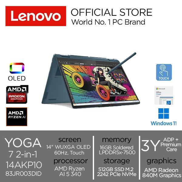 Laptop Lenovo Yoga 2-in-1 14AKP10 83JR003DID /AMD Ryzen AI 340