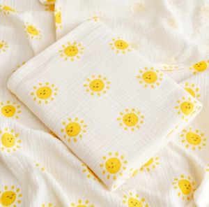 Baby Square Towel 4-Layers Infant Saliva Towel Cartoon Print Face Towel