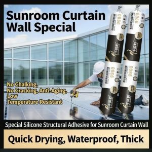 Waterproof Silicone Sealant Quick-Drying High Adhesion Perfect for Sunroom Windshields Sheet Metal