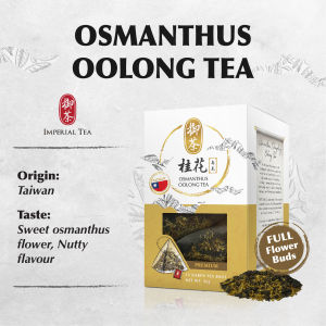 Imperial Tea Osmanthus Oolong Tea - 12 Silken Tea Bags 36g