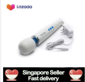 Vibratex Magic Wand Plus, Handheld Electric Vibrate Massage, Full-Size, Corded, White
