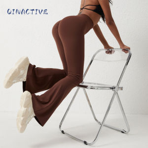 QINACTIV Ống loe Cạp quần Yoga Phụ nữ Đáy chuông Quần Yoga Cạp cao Quần thể dục Căng da Phòng tập Thể dục Thể thao giản dị 2026