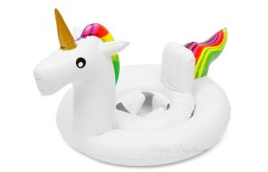 Inflatable Swimming Float Party Giant Rainbow Unicorn Pineapple Floating Bed Hammock Donut Baby Flamingo Swan Unicorn Float