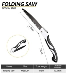 Knifezer Gergaji Lipat Portabel Folding Wood Hand Saw