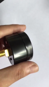 Small Pressure Gauge with Dual Scale 1/8" Thread Back Mount for Air Compressor Hydraulic Fluid 0-12Bar / 0-180PSI