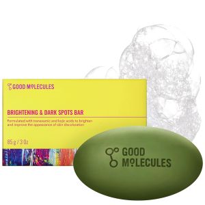 Xà phòng làm sáng da và giảm thâm nám Good Molecules chứa axit kojic dung tích 3 oz. Sản phẩm làm sạch da chứa axit tranexamic và axit kojic giúp làm sáng da và cải thiện tình trạng da bị thâm nám.