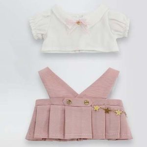 JOY TOY Dress Up 20cm Doll Clothes T-shirt Stuffed Dolls Cotton Dolls Outfit Fashion Academy Uniform Doll Uniform Set Dolls Accessories