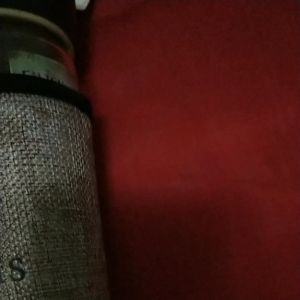 ขวดน้ำพกพาแก้วสไตล์ญี่ปุ่นวินเทส สวยงามห่อหุ้มผ้าเก็บอุณหภูมิ2 ชั้นสานลายกระสอบข้าวสีน้ำตาลแดง