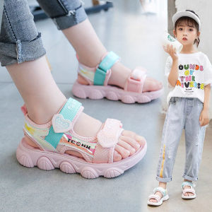 Girls Sandals Childrens Beach Shoes 2026 Summer New Lightweight Princess Shoes Soft Sole Princess Cute Sandal