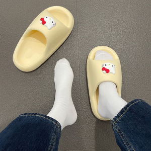 Dép Quai Ngang Nữ Họa Tiết Mèo Cute Màu Pastel Xinh Xắn Dép Nữ EVA Mang Êm Nhẹ Chống Thấm Nước