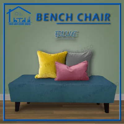 Twin Win Home RUMIA 4 Feet Long Bench Stool Chair/ Ottoman Bench Chair/ Button Designed - In 2 Color