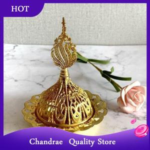 [Chandrae] Incense Hollow Golden Tower Oil Arab Style Censer Holder For Home Hotel Incense Holder Yoga Ornaments