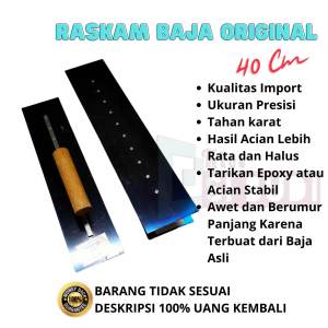 RF 40 CM Termurah COD Raskam Reskam Roskam Plat baja acian dinding Plesteran Lantai Epoxy flat 40 cm roskam epoxy Trowel Termurah Raskam Baja Asli