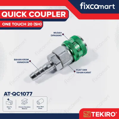 Tekiro Quick Coupler One Touch 20 SH / Fitting / Sambungan Selang Kompresor