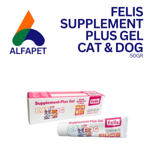 Felis supplement plus gel cat dog 50gr SPG energi tambahan nafsu makan bulu sehat