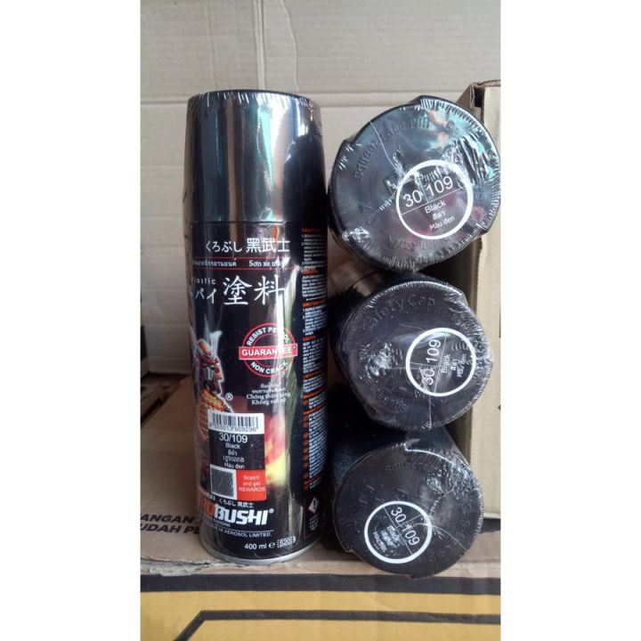 pilok pilox samurai 109 400ml hitam glossy hitam kilap