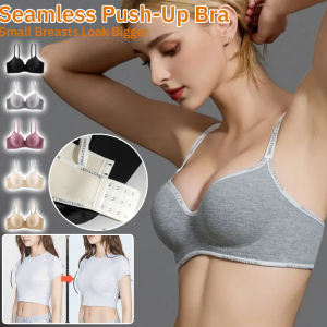 【Small Breasts Look Bigger】Seamless Push-Up Bra Anti-Sagging Letter Lingerie Underwear