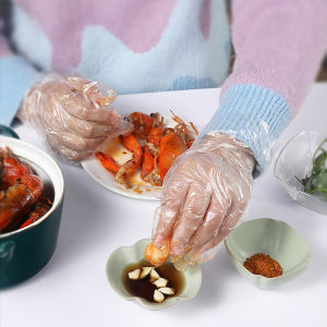 Set 100 găng tay dùng một lần trong suốt