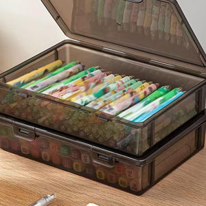 [Eqrbtl] 1Pc Document Organizer Box Household Certificate File A4 Box Important Information Registration Book Dust Proof Storage Case