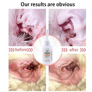 Pet Ear Cleaner Cat and Dog Ear Infection Ear Wax Cleanser Remove Odor Ear Wash