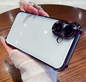 ✨ต้นฉบับ.ใช้ดี✨เคสไอโฟน16 เคสสำหรับไอโฟนโทรศัพท์กันกระแทกมีใสแบบเคลือบหรูหรา16 15 14 13 12 11ที่ใส่แบบใสตัวกันกระแทกเกราะ TPU เคสมือถือซิลิโคนนิ่ม