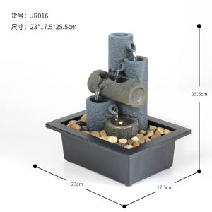Tabletop Fountain Ornaments humidifier Home Gardening Decoration Rockery Water Fountain Crafts Gifts Desktop Decoration Creative Decorations Christmas gifts