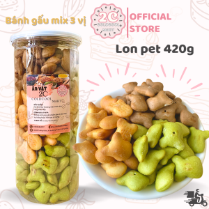 Bánh Gấu Nhân Kem Mix 3 Vị 420g 2c Mart