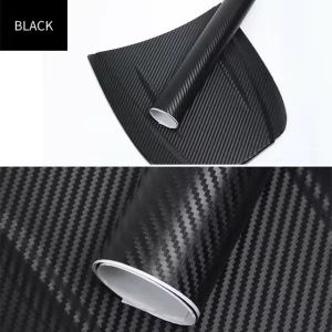 30x127cm Car 3D Carbon Fiber Roll Film DIY Decorative Stickers Auto Styling Computer Laptop Skin Carbon Fiber Vinyl Film Decals
