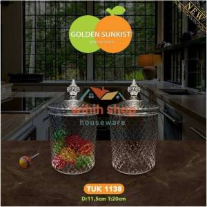 Toples Kristal Tutup Drat Ukuran 1Liter SET (Tuk 1138) (3 pcs)