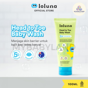 LOLUNA Baby Skincare | Body Wash | Baby Body and Face Lotion | Baby Hair Lotion | Cerapair Rash Cream | Loluna Baby Wash | Loluna Baby Hair Lotion | Loluna Baby Lotion | Loluna Cerapair Rash Cream 5X Ceramide Perawatan Mandi Bayi | Krim untuk Newborn