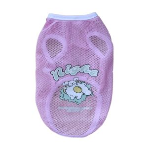 ER52858 Cartoon Pattern Pet Mesh Vest Soft Breathable Cat Sunscreen Vest Dog Costumes Thin Dog Clothes Spring