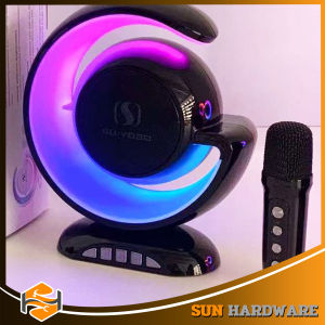 SUN HHARDWARE YS-110 Wireless Bluetooth Speaker with Microphone and Dazzling Lights