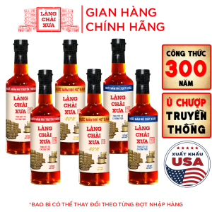[Tặng Bao LÌXÌ và Nước tương 125ml] THÙNG 6 CHAI Nước mắm nhỉ Làng Chài Xưa nhãn xanh xuất khẩu nhãn đỏ đậm đà nhãn vàng sánh đặc 500ml/chai thủy tinh