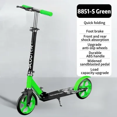 Scooter for kids adult youth outdoor scooter portable folding foot brake