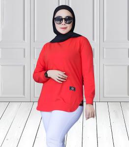 Baju Atasan Oversize Kekinian Oval Blus Kaos Katun Combed 24s S M L XL XXL 3XL Blouse Polos Wanita