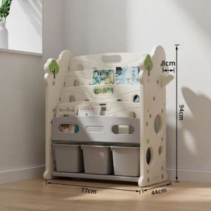 INSTOCK - Kids Bus Shape Toys Storage Space Saver Storage Box Storage Cabinet Bookshelf Wardrobe Organizer Cabinet Storage Drawer Organizer Shelf Rack Cabinet Toy Storage Shelve Book Shelve Toy Cabinet
