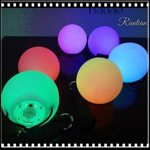 Badao Pro LED Multi-Colored Glow POI Thrown Balls Light Up For Belly Dance Hand Props