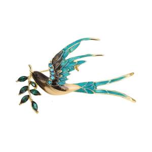 Vintage Owl Brooch Elegant Alloy With Crystals Rhinestones for Women Men Gift for Fashion Accessories