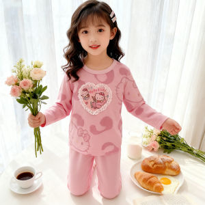 TUmama แขนยาวนุ่มเช็ทชุดนอนเด็กการ์ตูนน่ารักสำหรับเด็กผู้หญิงและผู้ชาย