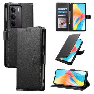 Cho Oppo Realme C75 C65 C63 C61 C67 C55 C53 C35 C31 C30 c30s c25s C25 C21 C20 C11 2021 C17 C15 C12 C3 vỏ điện thoại sang trọng từ Ví da khe cắm thẻ vỏ lật bảo vệ kinh doanh vỏ