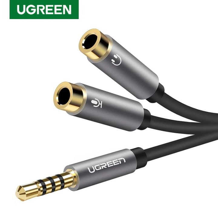 UGREEN 3.5mm Male to 2 Port 3.5mm Female Audio Stereo Y Splitter Cable ...