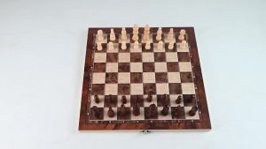 3 in 1 Wooden Chess Set Folding Chess Board Tournament Set International Chess Set